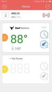 Inkbird Bluetooth 4.0 Barbecue Backofen Grillthermometer BBQ Bratenthermometer Fleisch Küche Thermometer Timer mit Temperaturalarm + Edelstahl Lange Temperaturfühler, App für Android 4.4 + top & iOS 7+ (Inkbird IBT-2X+2 Temperaturfühler) - 7